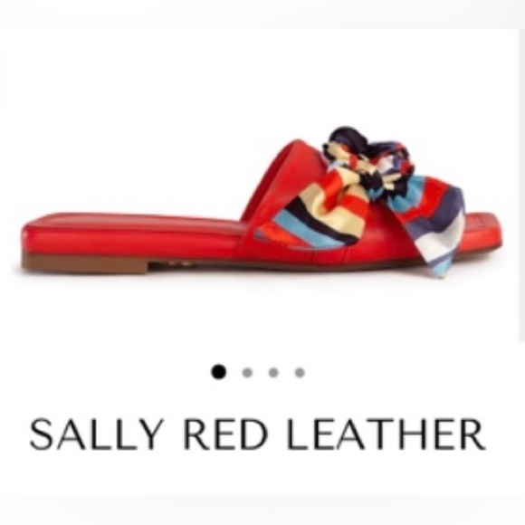 Beautisoles Sally red leather slides - Picture 2 of 6